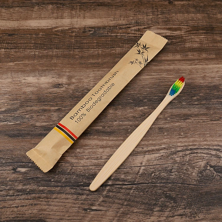 Bamboo Toothbrush with Hotel Amenities for Hotel Room Using