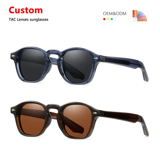 Hot Sale Unisex Sun Glasses Vintage Fashion Trends Lunette De Soleil OEM Logo Bamboo Wooden Double Bridged Polarized Sunglasses