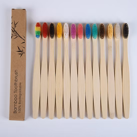 Bamboo Toothbrush with Hotel Amenities for Hotel Room Using