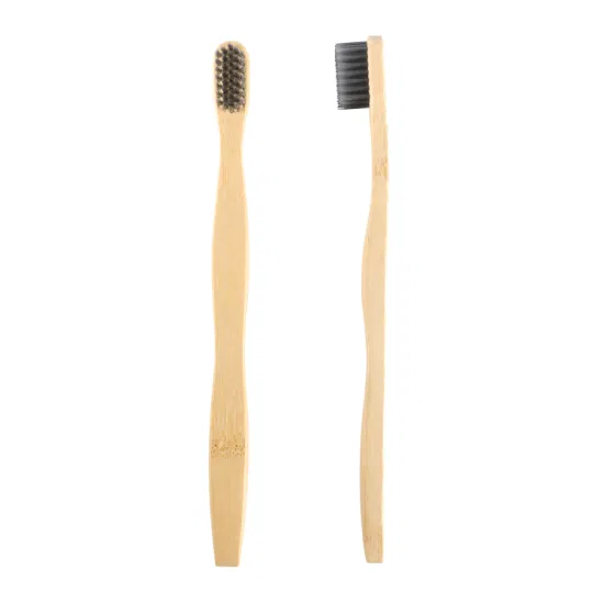 Customized 100% Natural Biodegradable Super Dense Bristle Adult Flat Bamboo Toothbrush Travel Kit for Home Use