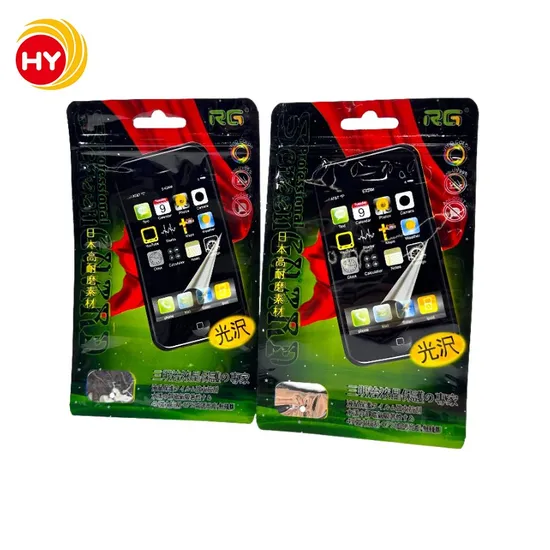 Daily Necessities Electronic Products Mobile Phone Film High Quality Custom Printed Zipper Bag 